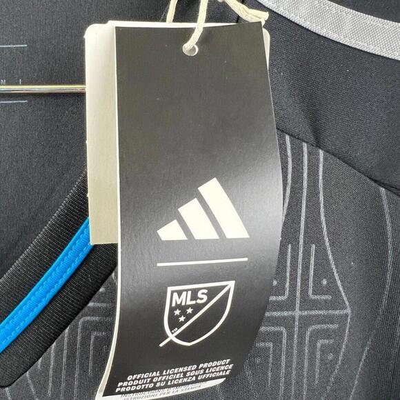 Charlotte FC 2025 Authentic Away Jersey Adidas Black 2XL Men's MLS Soccer Shirt - Picture 6 of 8